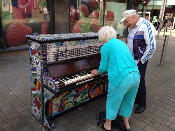Me and my piano: Mosaic Piano decorated by @francesktaylor
